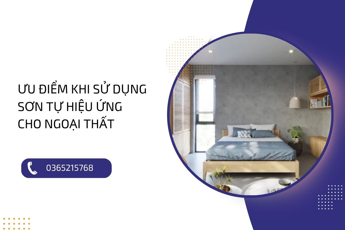 Có nên sử dụng sơn tự hiệu ứng trong trang trí ngoại thất không?