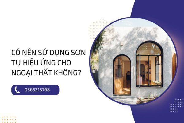 Có nên sử dụng sơn tự hiệu ứng trong trang trí ngoại thất không?