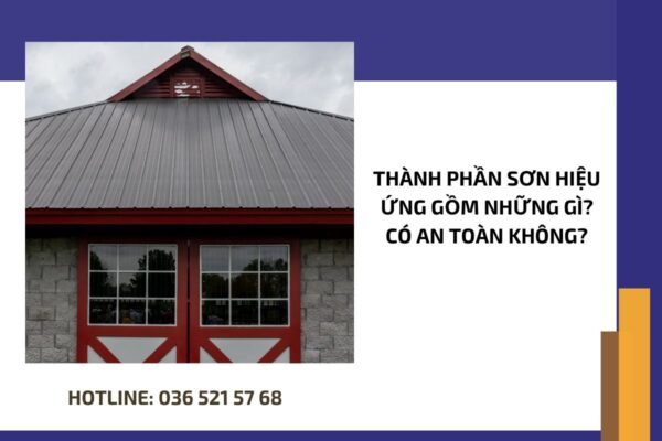 Thành phần sơn hiệu ứng gồm những gì Có an toàn không