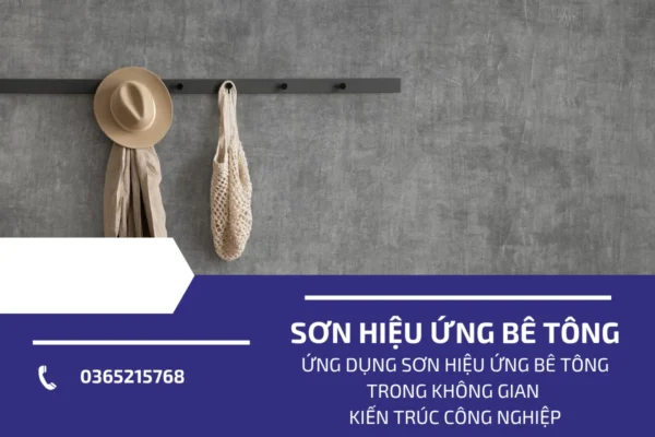 Ứng dụng sơn hiệu ứng bê tông 4