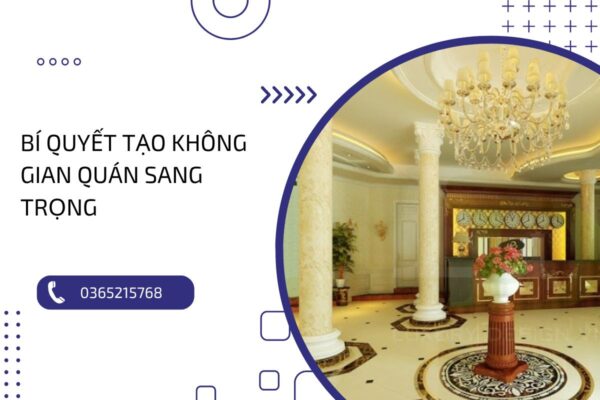 Bí quyết tạo không gian quán sang trọng cùng sơn đá hoa cương