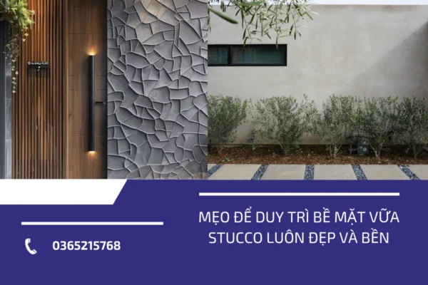 bề mặt vữa stucco 3