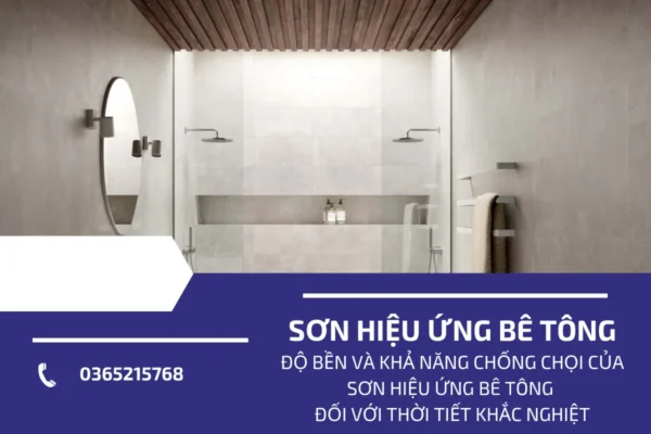 độ bền của sơn hiệu ứng bê tông 4