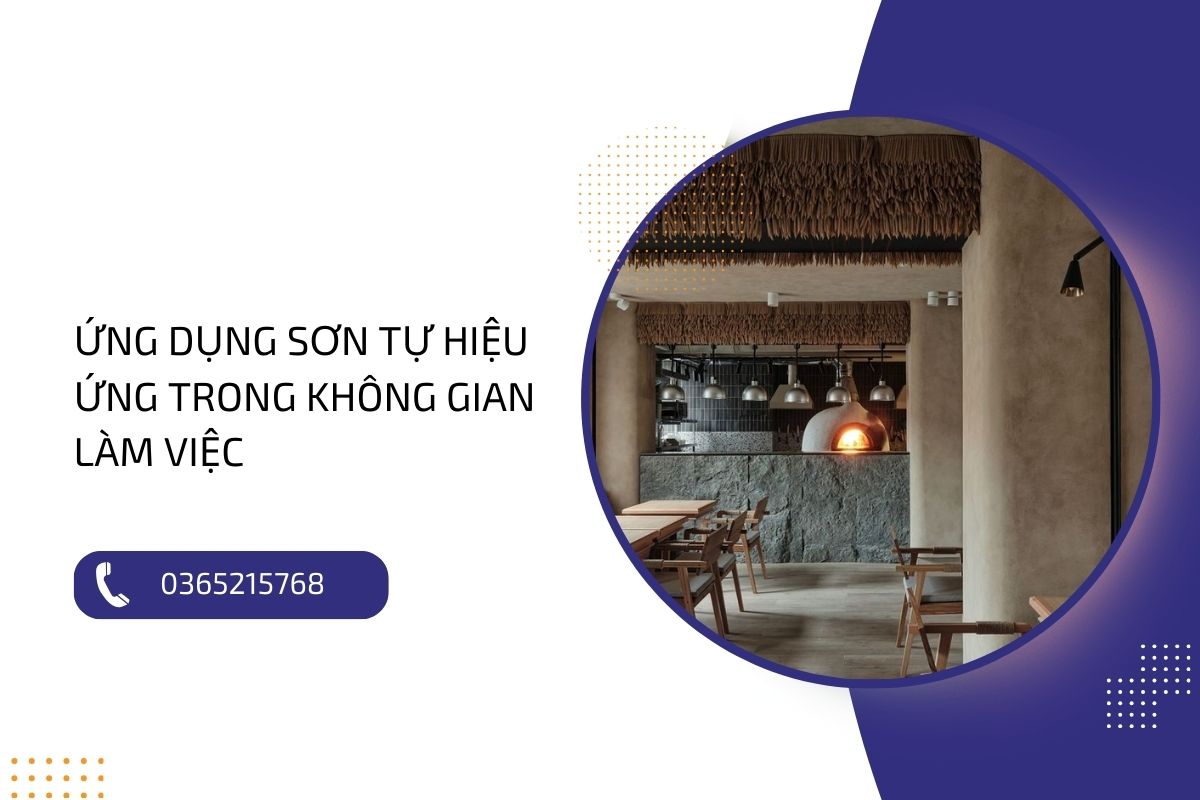 Tạo không gian làm việc mơ ước với ứng dụng sơn tự hiệu ứng