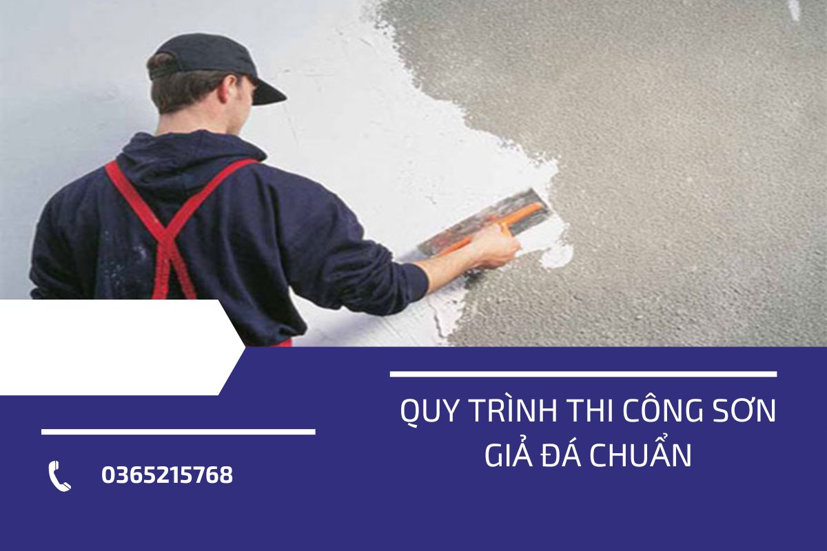 Quy trình thi công sơn giả đá chuẩn: Hướng dẫn chi tiết từ A-Z