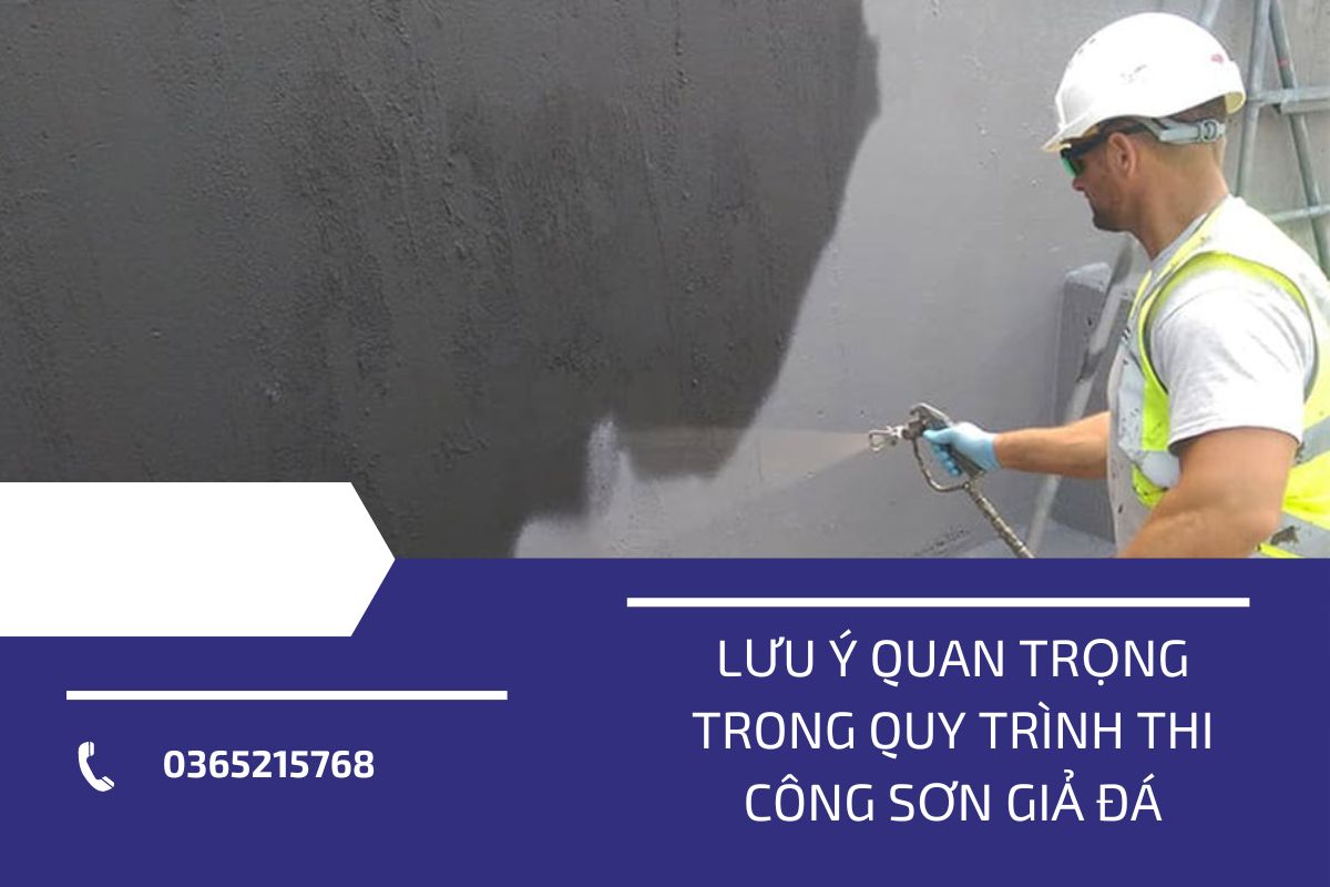 Quy trình thi công sơn giả đá chuẩn: Hướng dẫn chi tiết từ A-Z