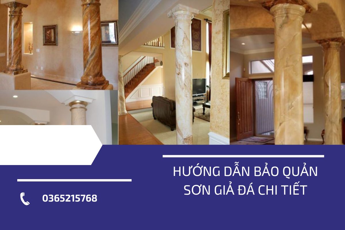 Hướng dẫn bảo quản sơn giả đá sau thi công để giữ màu bền đẹp