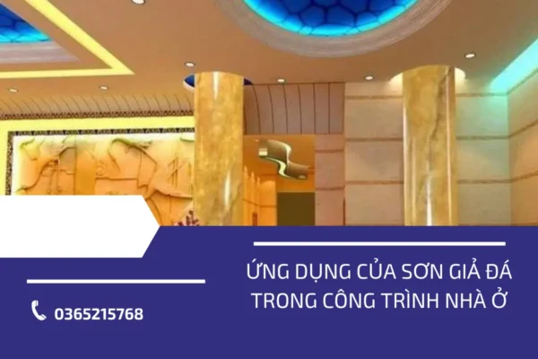 sơn giả đá trong công trình