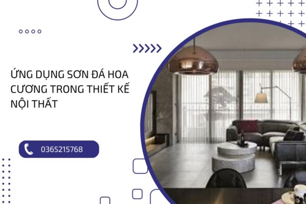 Ứng dụng sơn đá hoa cương trong xu hướng thiết kế nội thất