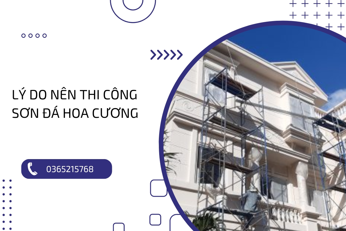 Hướng dẫn quy trình thi công sơn đá hoa cương chuẩn, bền đẹp