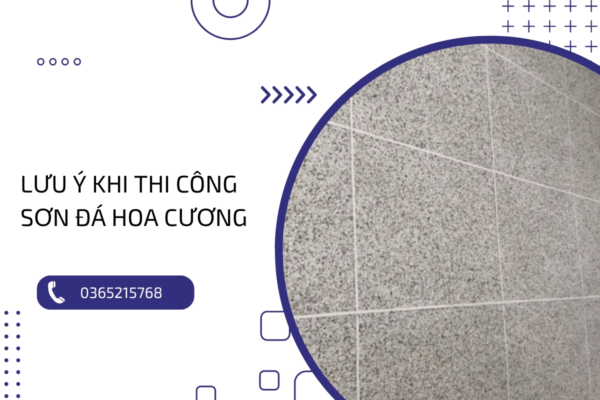 Hướng dẫn quy trình thi công sơn đá hoa cương chuẩn, bền đẹp