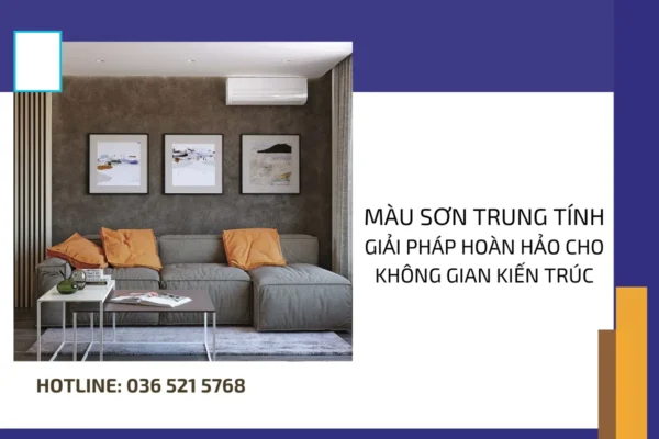 Màu sơn trung tính Giải pháp hoàn hảo cho mọi không gian kiến trúc