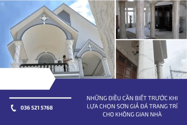 Những điều cần biết trước khi lựa chọn sơn giả đá trang trí cho không gian nhà