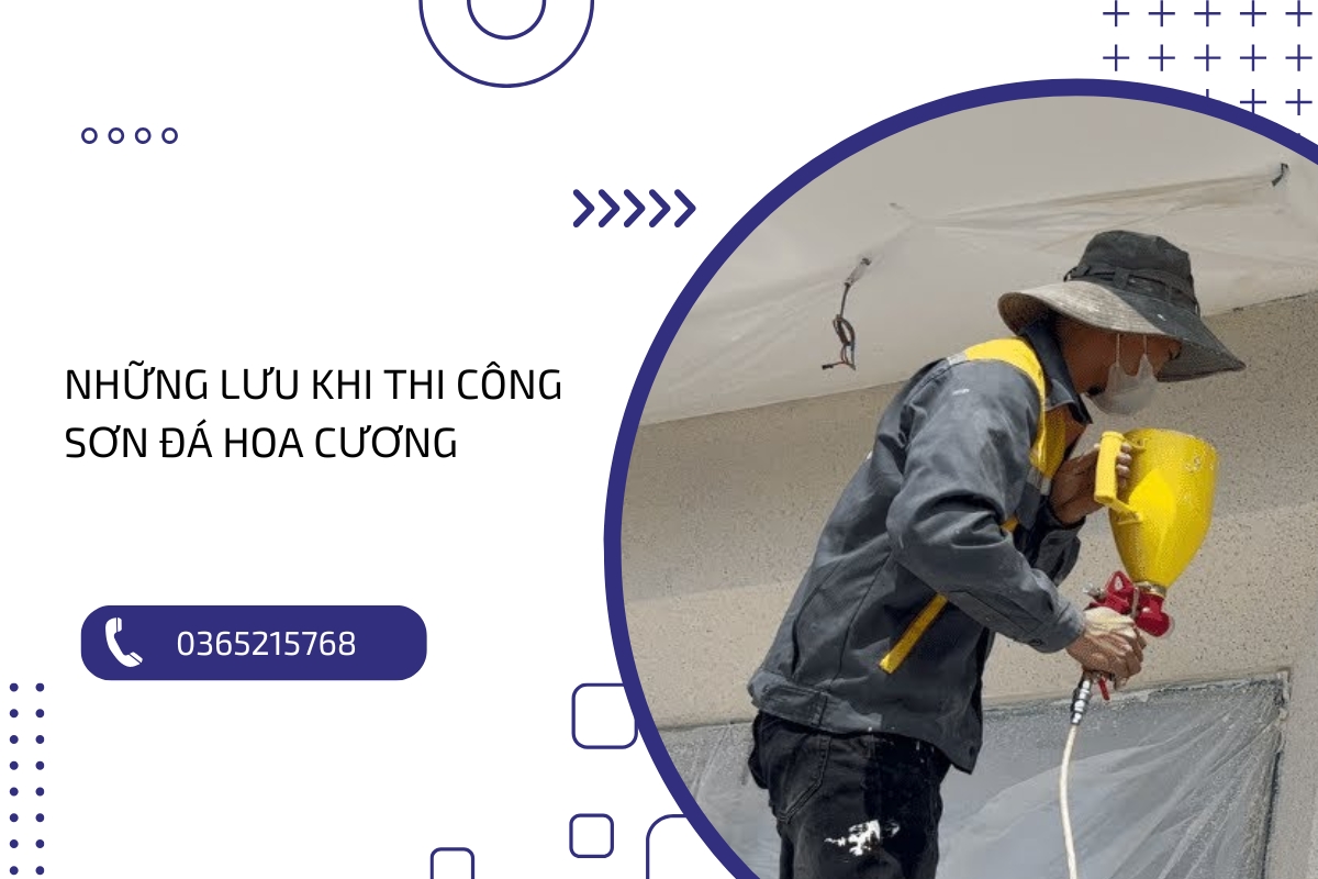 Hướng dẫn thi công sơn đá hoa cương đẹp và bền màu chuẩn