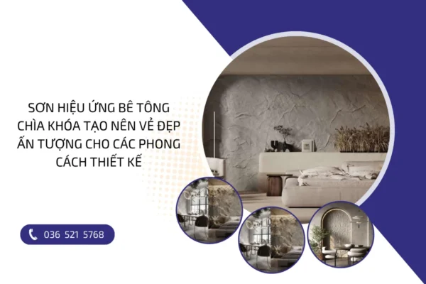 Sơn hiệu ứng bê tông: Chìa khóa tạo nên vẻ đẹp ấn tượng