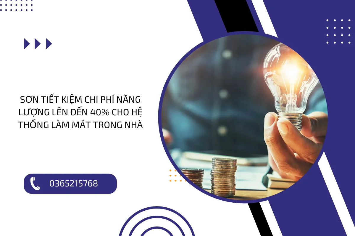 Sơn tiết kiệm chi phí năng lượng lên đến 40% cho hệ thống làm mát trong nhà