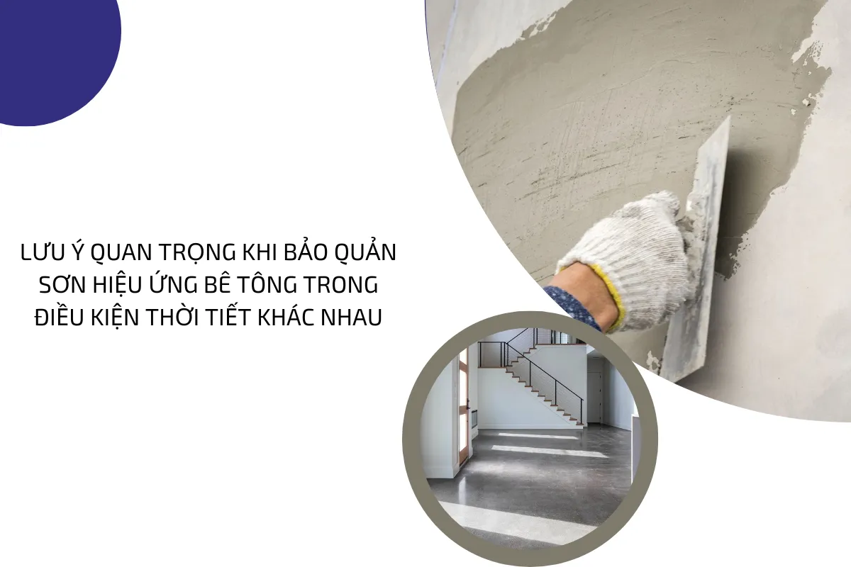 bảo quản sơn hiệu ứng bê tông 4