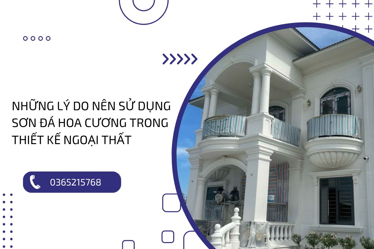 Những lưu ý khi sử dụng sơn đá hoa cương cho thiết kế ngoại thất