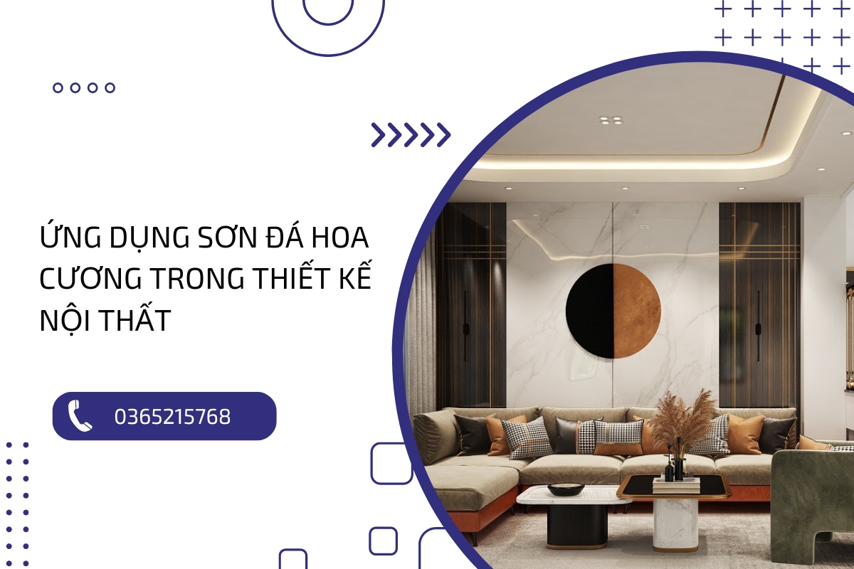 Ứng dụng sơn đá hoa cương trong thiết kế và trang trí nội thất