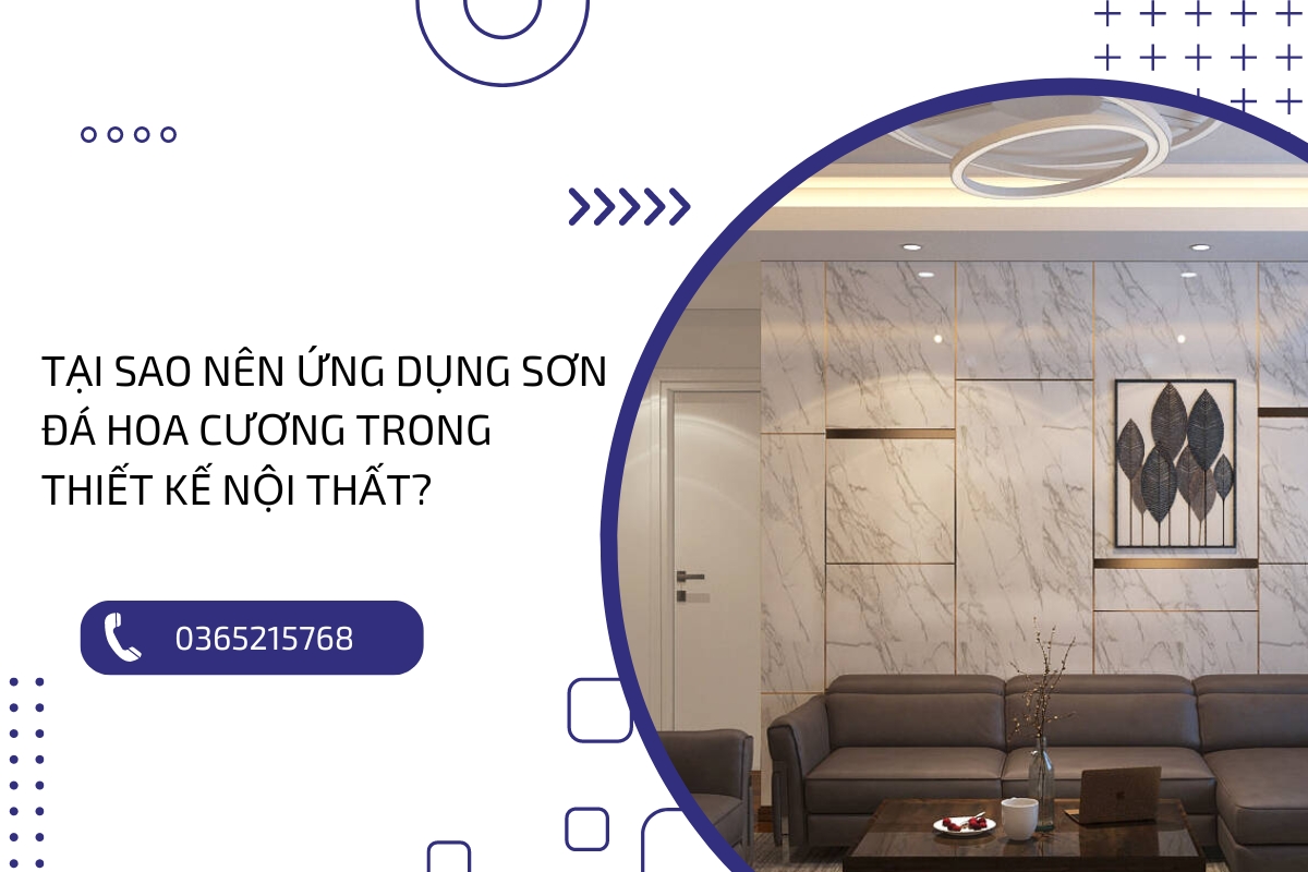 Lý do ứng dụng sơn đá hoa cương trong thiết kế nội thất Ứng dụng sơn đá hoa cương trong xu hướng thiết kế nội thất