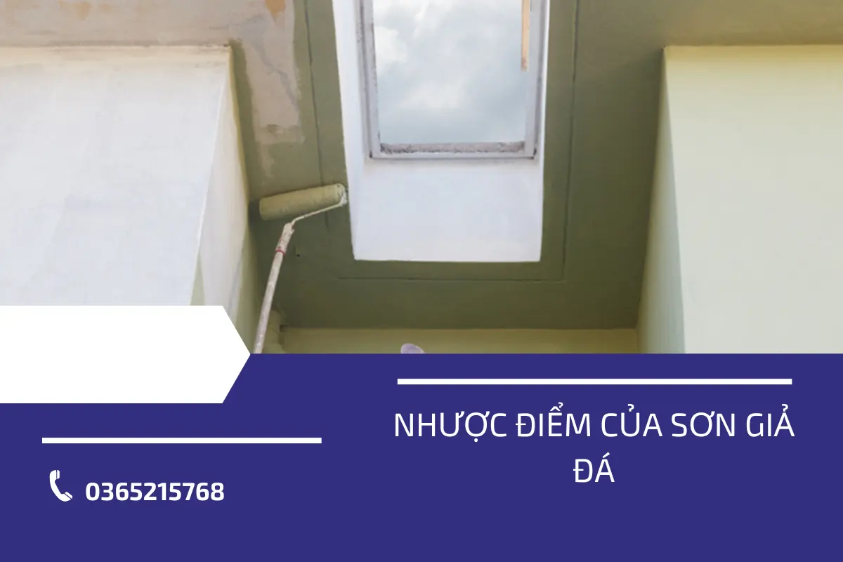 Nhược điểm của sơn giả đá