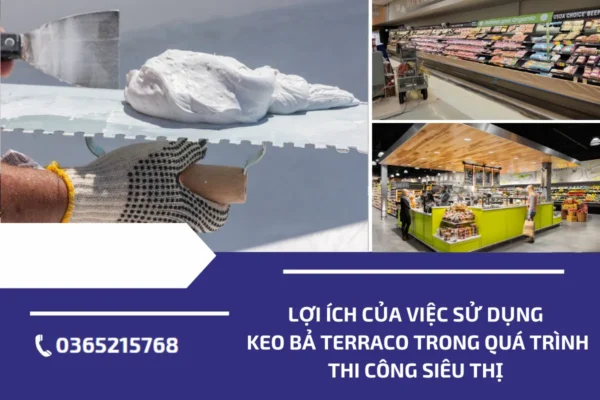 sử dụng keo bả Terraco 13