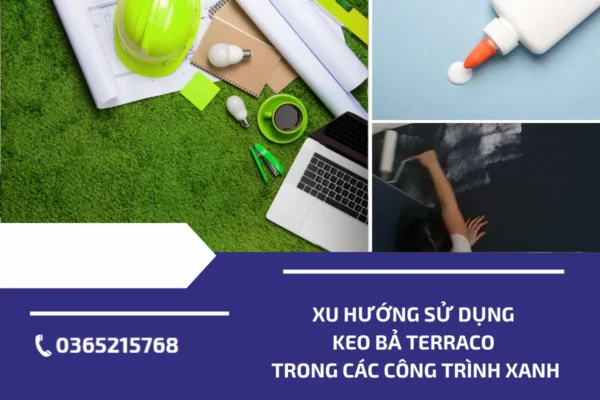 sử dụng keo bả Terraco 4