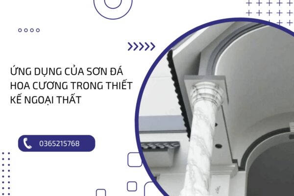 Thiết kế ngoại thất hiện đại : Ứng dụng của sơn đá hoa cương