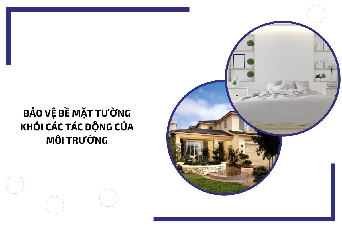 Bảo vệ bề mặt tường khỏi các tác động của môi trường