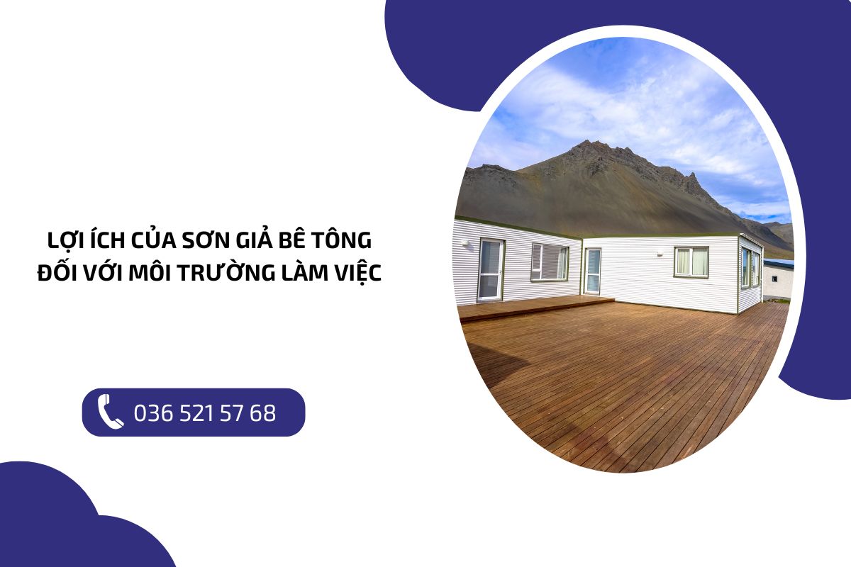 Lợi ích của sơn giả bê tông đối với môi trường làm việc