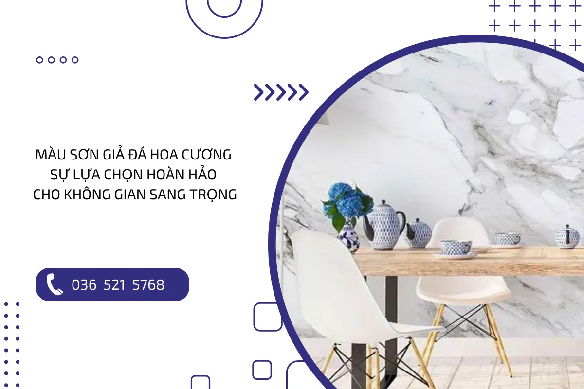 Màu sơn giả đá hoa cương: Lựa chọn hoàn hảo ở mọi không gian