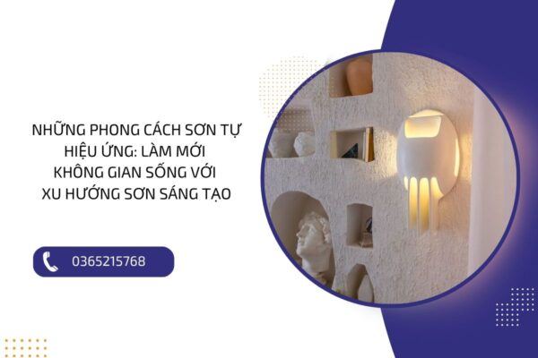 Những phong cách sơn tự hiệu ứng Làm mới không gian sống với xu hướng sơn sáng tạo