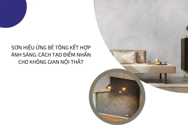 Sơn hiệu ứng bê tông kết hợp ánh sáng 4