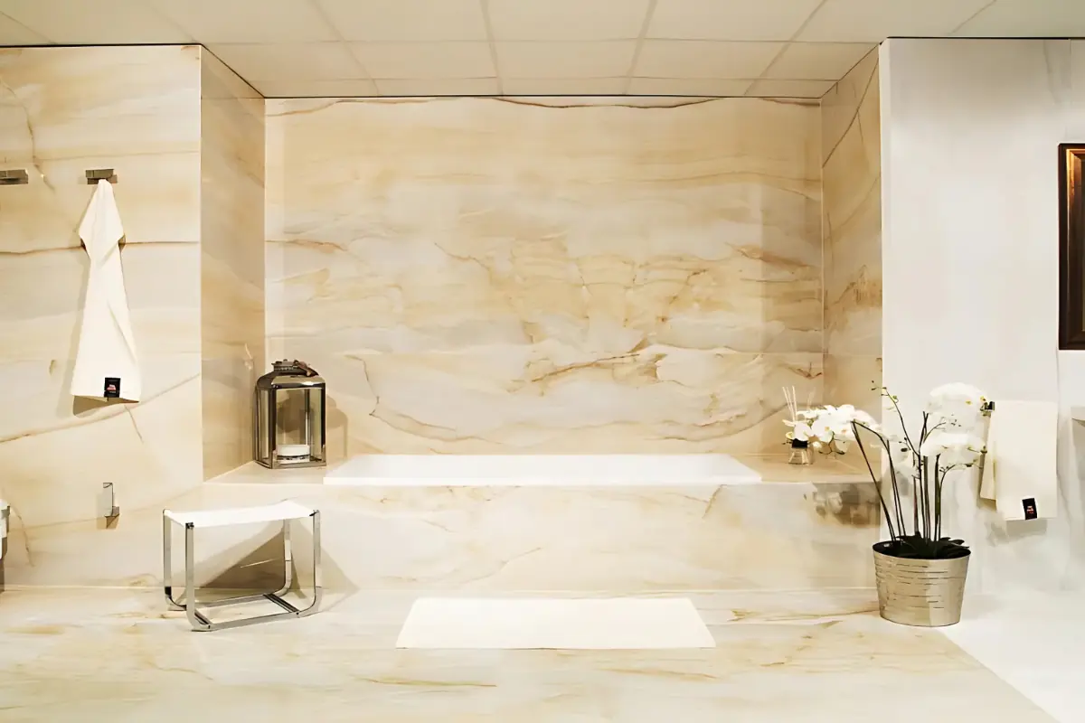 Sơn tường đá cẩm thạch (5) Đá cẩm thạch travertine