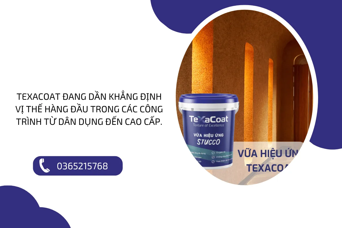 TexaCoat đang dần khẳng định vị thế hàng đầu trong các công trình từ dân dụng đến cao cấp.