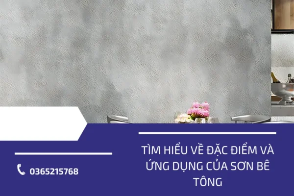 Tìm hiểu về đặc điểm và ứng dụng của sơn bê tông