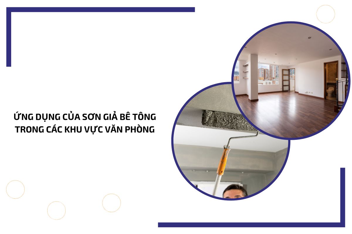 Ứng dụng của sơn giả bê tông trong các khu vực văn phòng