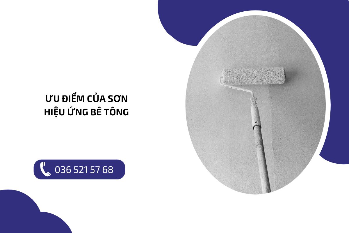 Ưu điểm của sơn hiệu ứng bê tông