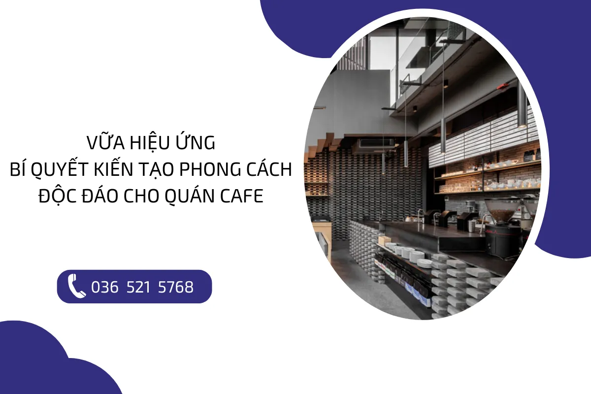 Vữa hiệu ứng: Bí quyết kiến phong cách độc đáo cho quán Cafe