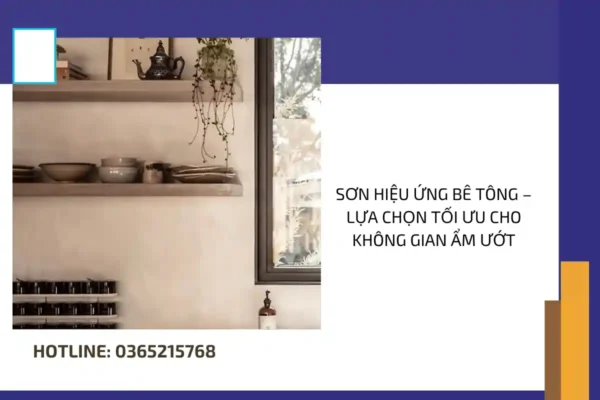 Sơn hiệu ứng bê tông – Lựa chọn tối ưu cho không gian ẩm ướt