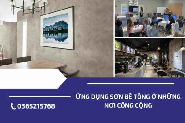 Ứng dụng sơn bê tông ở những nơi công cộng