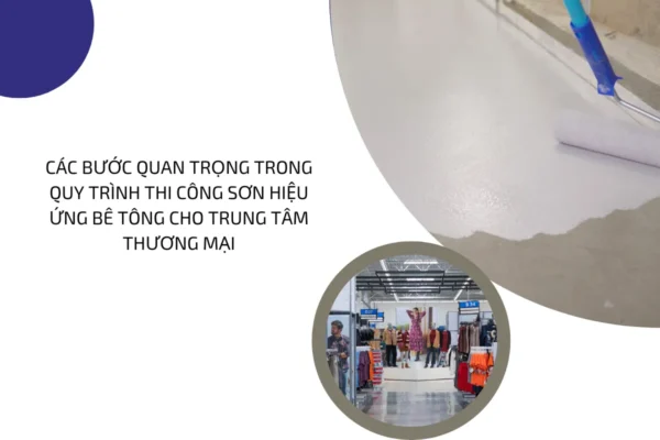 sơn hiệu ứng bê tông trung tâm thương mại 4