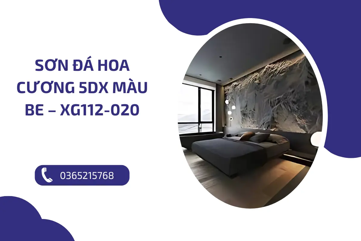 Sơn đá hoa cương 5DX Màu be – XG112 020 (2)