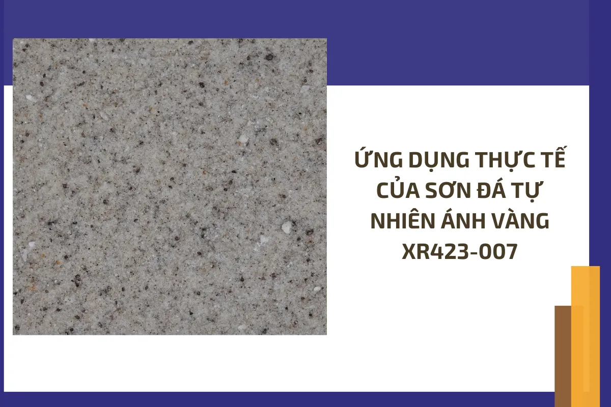 Sơn đá tự nhiên ánh vàng XR423 007 2