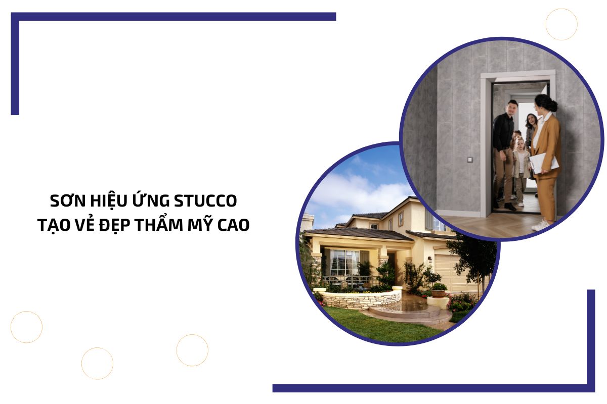 Sơn hiệu ứng Stucco tạo vẻ đẹp thẩm mỹ cao