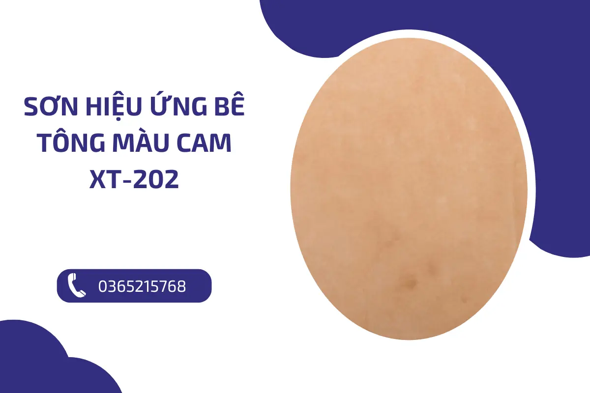 Sơn hiệu ứng bê tông màu cam XT 202 (2)