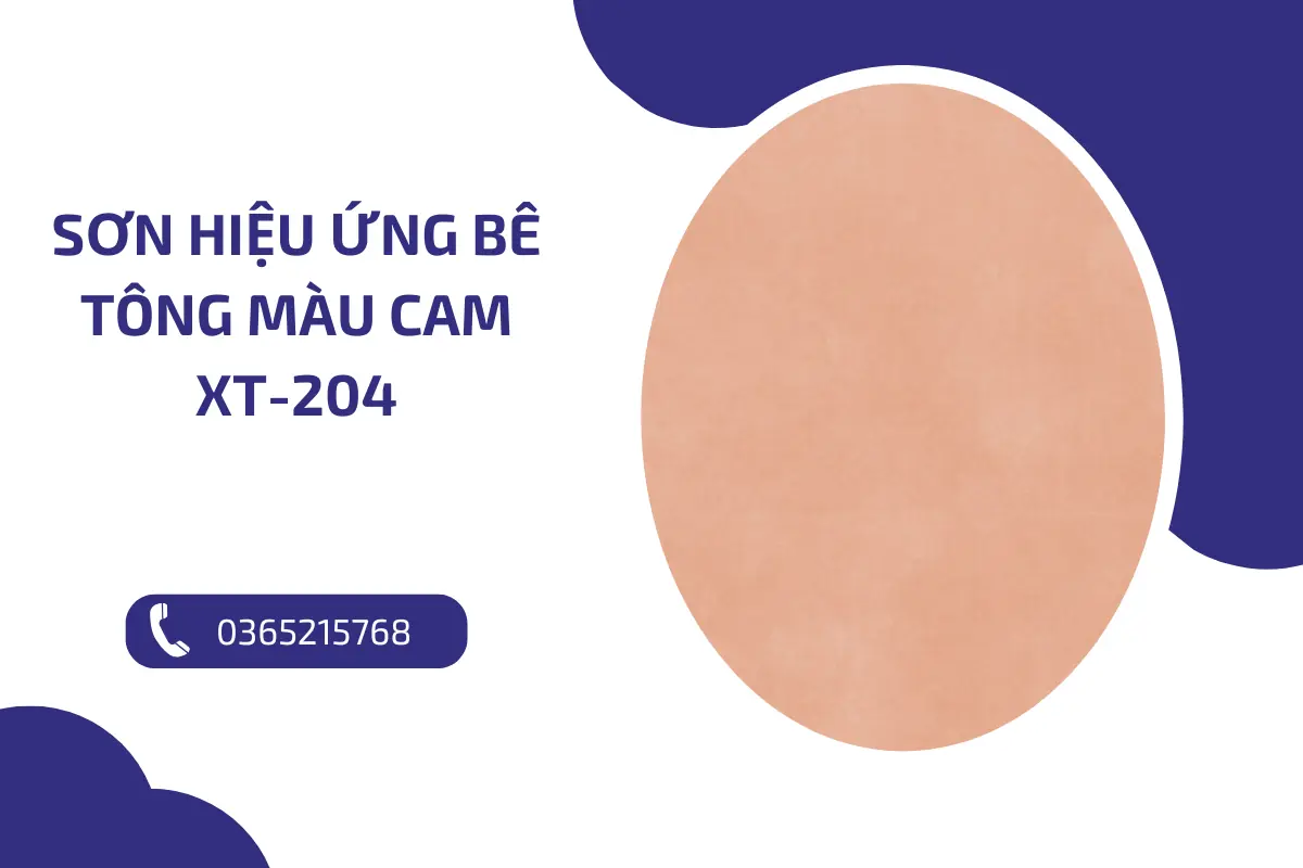 Sơn hiệu ứng bê tông màu cam XT 204 (1) Sơn hiệu ứng bê tông màu cam XT 204 (1)
