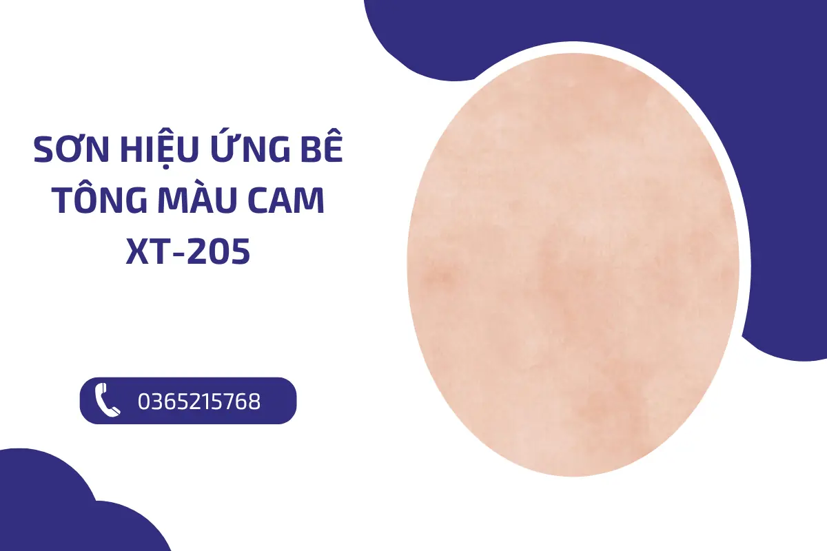 Sơn hiệu ứng bê tông màu cam XT 205 (1)