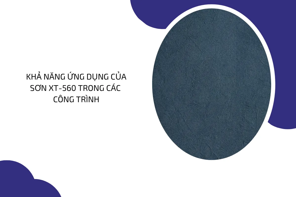 Sơn hiệu ứng bê tông màu xanh nước XT 560 3