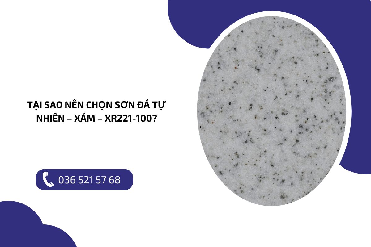 Tại sao nên chọn sơn đá tự nhiên – Xám – XR221 100